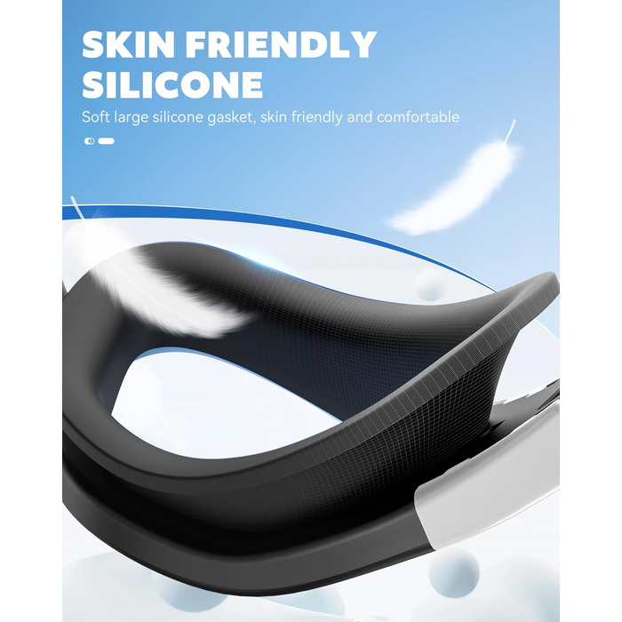 Окуляри для плавання, дорослі, поляризовані, для жінок та чоловіків, без протікання, широке поле зору, захист від УФ-випромінювання, антизапітніння, комфортні, золоті