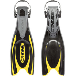 Ласти Cressi Frog Plus M/L (42-45) чорні/жовті - для плавання та дайвінгу