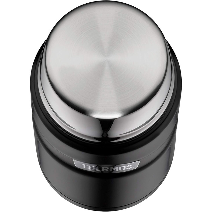 Термос для напоїв THERMOS Stainless King 1,2 л чорний матовий, 24 год гаряче/холодне + харчовий контейнер THERMOS Stainless King 0,71 л чорний матовий з ложкою, 14 год гаряче/24 год холодне