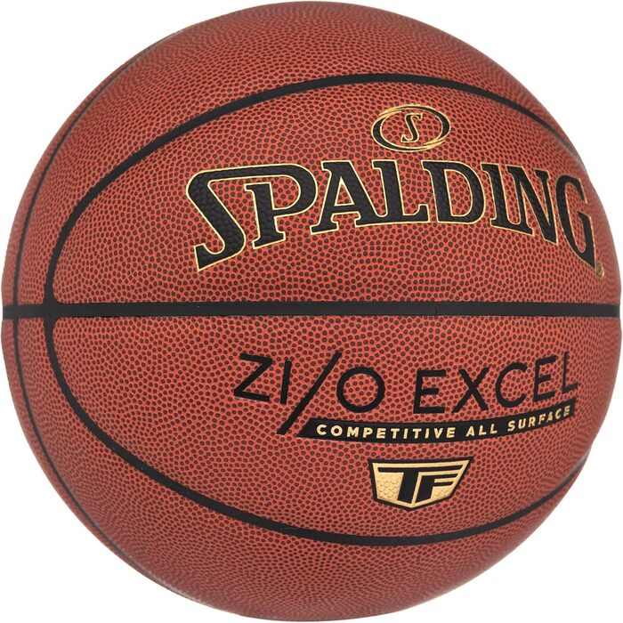 Баскетбольний м'яч Spalding TF Series для залу та вулиці, композитна шкіра, для всіх покриттів, розміри 7 (74,9 см), 6 (72,4 см), 5 (69,8 см)