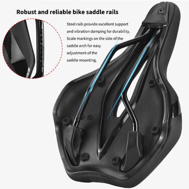 Зручний велосипедний сідло з Memory Foam - універсальне для MTB, Gravel Bike, Ebike, чоловіче та жіноче