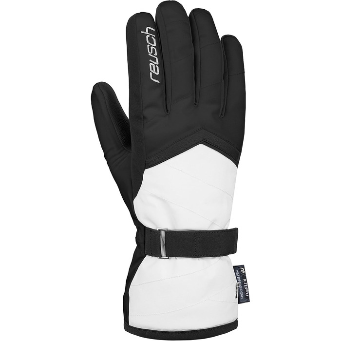 Жіночі рукавички Reusch Moni R-tex Xt, водонепроникні, теплі, дихаючі, чорні/білі, розмір 6