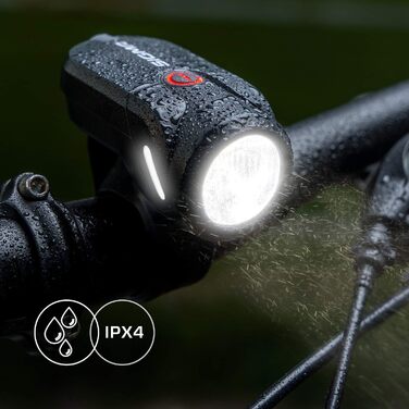 Фарига Sigma Aura 35 LED: акумуляторне переднє світло для велосипеда, 35 люкс, StVZO, 2 режими, водонепроникне, перезаряджуване