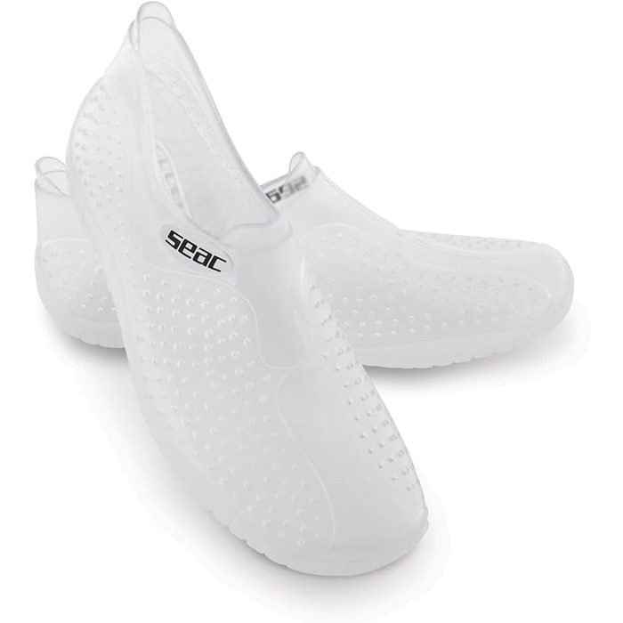 Seac SoftGummischuhe: унісекс аквашузи для пляжу, моря, басейну та відпочинку (43/44 EU, прозорі)