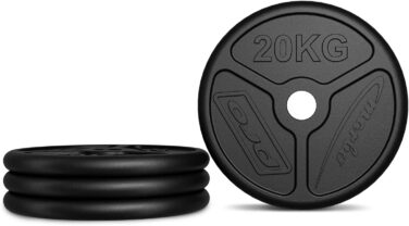 Набір олімпійських дисків Marbo Sport з чавуну, Ø51 мм, 2х10 кг, 2х20 кг, для штанги