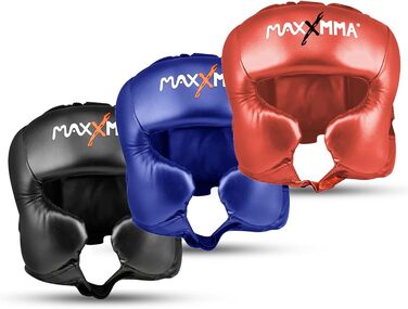 Захист голови MaxxMMA L/XL для боксу, ММА, кікбоксингу, карате, тхеквондо (блакитний)