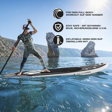 Надувна SUP-дошка FitEngine Trip Allrounder 10', 305 см, комплект 11 в 1 з каяк-сидінням, преміум Drop-Stitch, до 160 кг