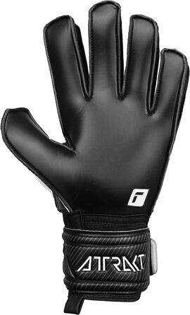 Воротарські рукавички Reusch Attrakt Solid для дорослих, зовнішній шов, універсальні, чорні, розмір 10 — футбольні рукавиці для всіх типів полів