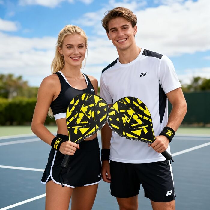 Набір для пляжного тенісу (2 ракетки) Padelschläger ABS/EVA, з м'ячами та сумкою для перенесення - для дорослих, пляж, подвір'я, басейн