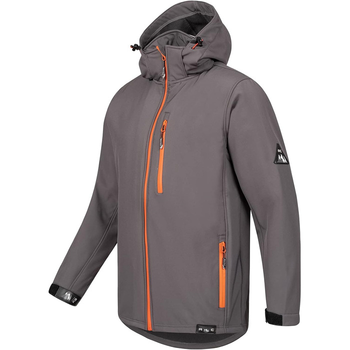 Чоловіча софтшелл куртка Rock Creek Outdoor H-168, антрацит, розмір M