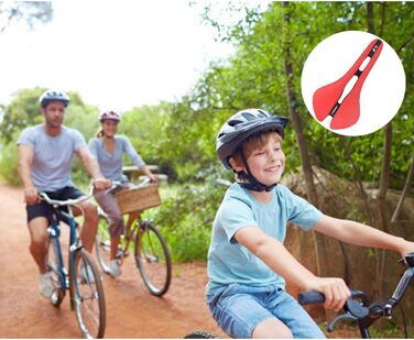 Професійне сідло для велосипеда Mountainbike з EVA наповнювачем, надлегке (Червоне)