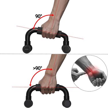 Паралелети для віджимань Push Up Bars, чорні - фітнес обладнання