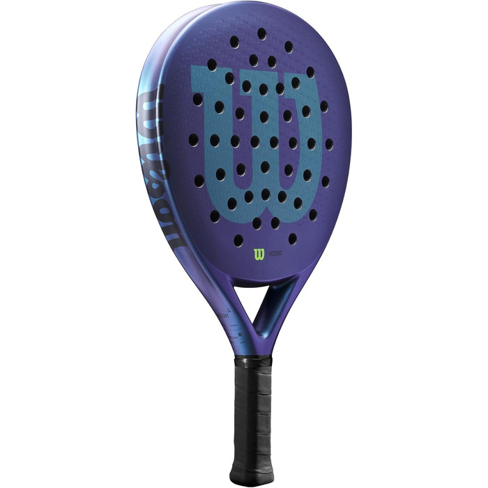 Падель ракетка Wilson Accent, карбон-скловолокно/EVA, 361 г