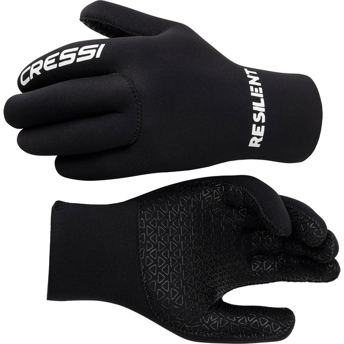 Рукавички для дайвінгу Cressi Black Neoprene Gloves Resilient 3mm, чорні, для дорослих