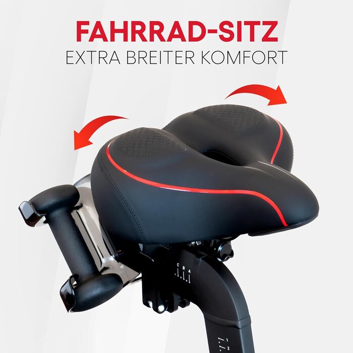TrubliFit Широке велосипедне сідло для Peloton Bike та Bike+, м'яке ергономічне сидіння, універсальне для чоловіків і жінок, заміна сідла, аксесуар для велотренажера, чорний/червоний