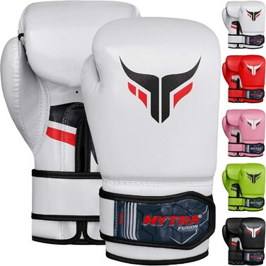 Дитячі боксерські рукавички Mytra Fusion 4oz для спарингів та тренувань MMA, кікбоксингу, білі