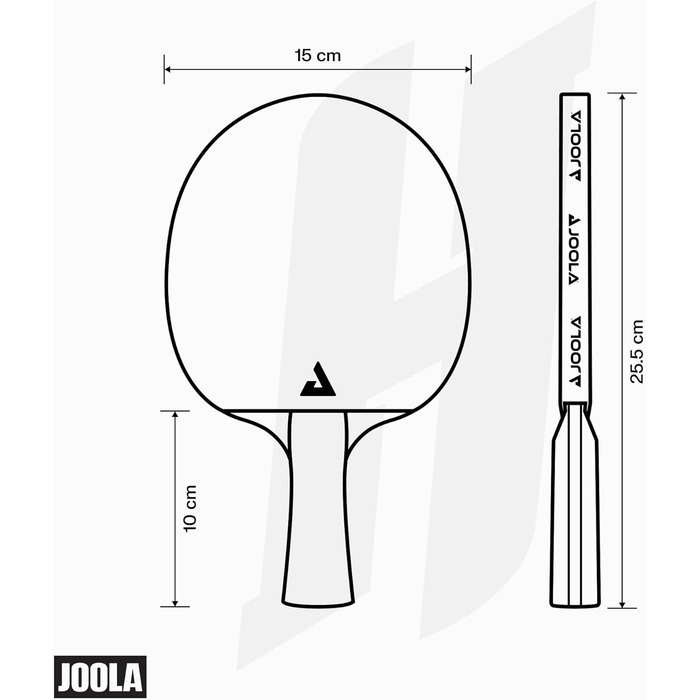 Набір для настільного тенісу JOOLA Hugo Calderano Edge: 2 ракетки + 3 м'ячі + чохол - 6 предметів