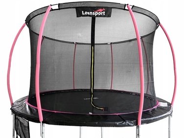 Батут LEAN Sport Max 16ft, чорно-рожевий