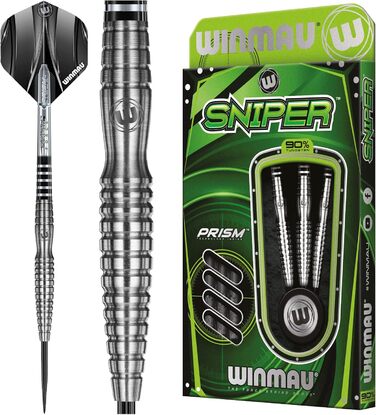 Професійний дартс-набір WINMAU Sniper 24 г, вольфрам, з крилами та стрижнями