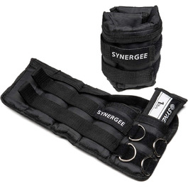 Обтяжувачі Synergee Comfort Fit для щиколоток і зап'ясть, регульовані, набір 2 шт, 5/10/20 фунтів, універсальний розмір