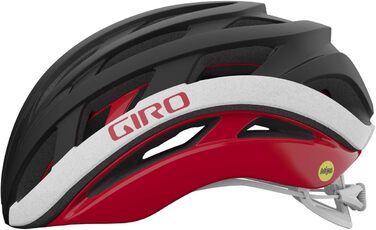 Велосипедний шолом Giro Helios Spherical MIPS чорний/червоний 2025, для шосейних велогонок