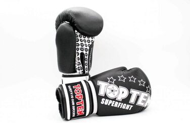 Боксерські рукавички TOP Ten SUPERFIGHT 3000, 10 унцій, чорні