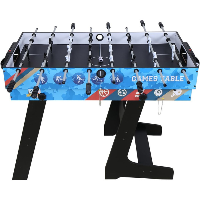 HLC 5-в-1 Багатофункціональний стіл для ігор: пінг-понг, хокей на повітрі, більярд, баскетбол, кікер