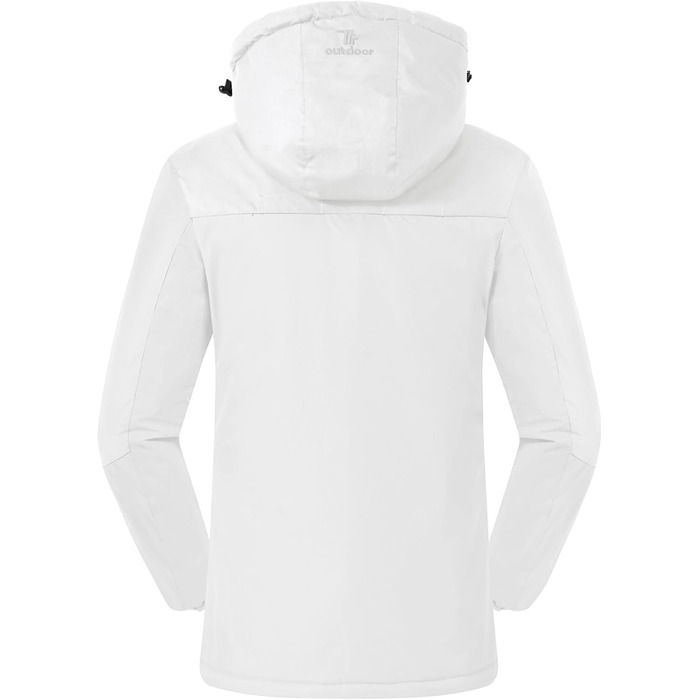 Жіноча гірськолижна куртка Rdruko: тепла зимова куртка з підкладкою, софтшелл, водонепроникна, для сноуборду, дихаюча, знімний капюшон, білий, розмір M