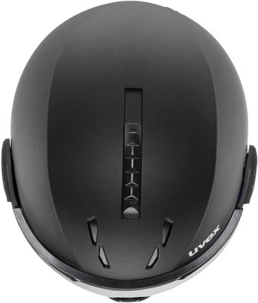 Лижний та сноуборд шолом uvex Instinct Visor з інтегрованим візором, регульований, чорний матовий, для жінок і чоловіків, 56-58 см