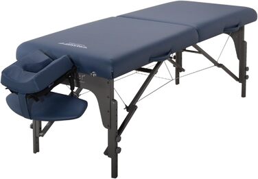Складаний масажний стіл Master Massage Monclair 71 см, дерев'яний, синій, для реабілітації та косметології