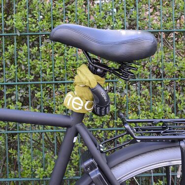 Велосипедне замкове обладнання Nean: ланцюговий замок з кодом, 6 мм, 900 мм, зелений