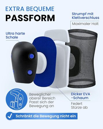 Захист для колін та ліктів 99FLIPS для дітей (3-12 років) - комплект для роликів, скейтборду, самокату - XS/S/M (Ocean Blue)