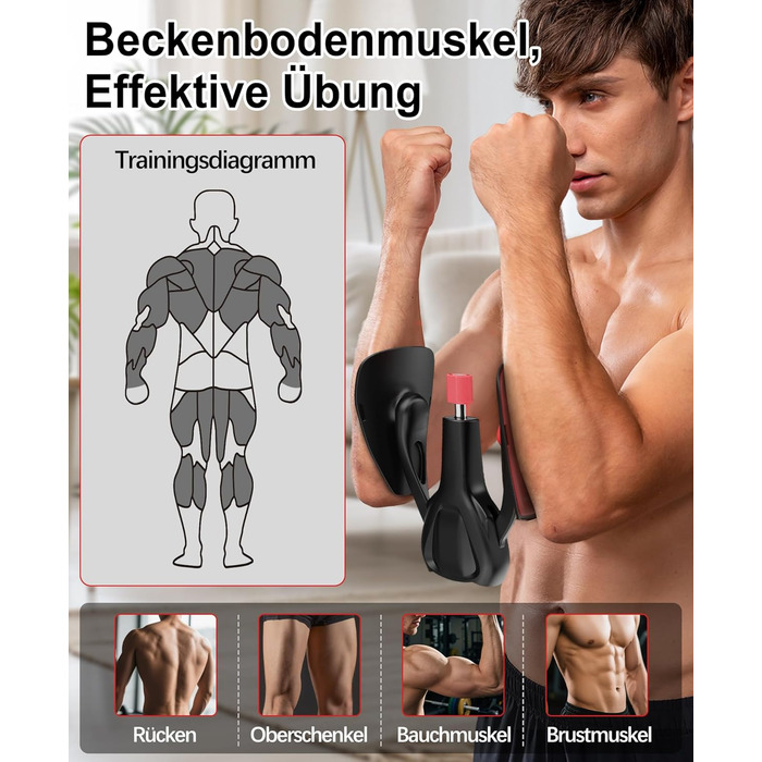 Тренування стегон та тазу: тренажер для жінок та чоловіків, чорний | Фітнес обладнання для дому