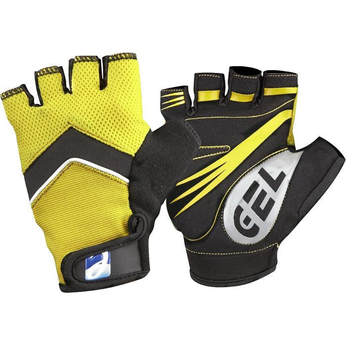 Чоловічі велоперчатки Road Racer з гелевими вставками (L, HiVis)