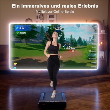 Lacuffy Бігова доріжка Treadmill з нахилом 9% та функцією Auto, біговий Treadmill для дому, максимальне навантаження 136 кг, Treadmill-стіл з керуванням через APP, 3HP тихий Treadmill з тренувальними курсами та багатокористувацьким режимом, чорний