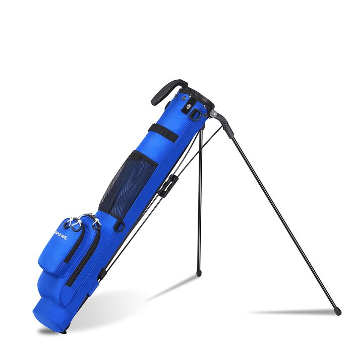 Гольф-сумка MAZEL з роздільником на 2 способи, 2 кишені, регульовані плечові ремені, високоякісний 900D нейлон, легкий матеріал, сумка-олівець для гольфу для чоловіків та жінок (блакитна)