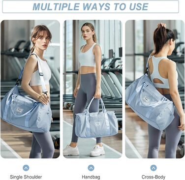 Спортивна сумка HYC00 для жінок та чоловіків, дорожня сумка, Gym bag, Weekender, 50л, армійний зелений