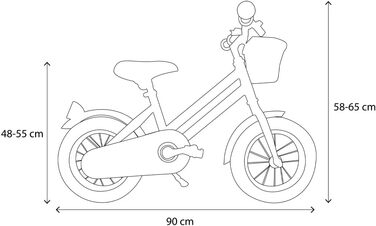 Дитячий велосипед Bandits and Angels Retro Rider 12 дюймів