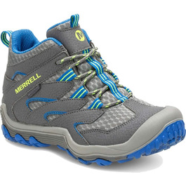 Дитячі черевики Merrell Chameleon 7 Access Mid WTRPF, унісекс, сірий/блакитний, розмір 1 Little Kid