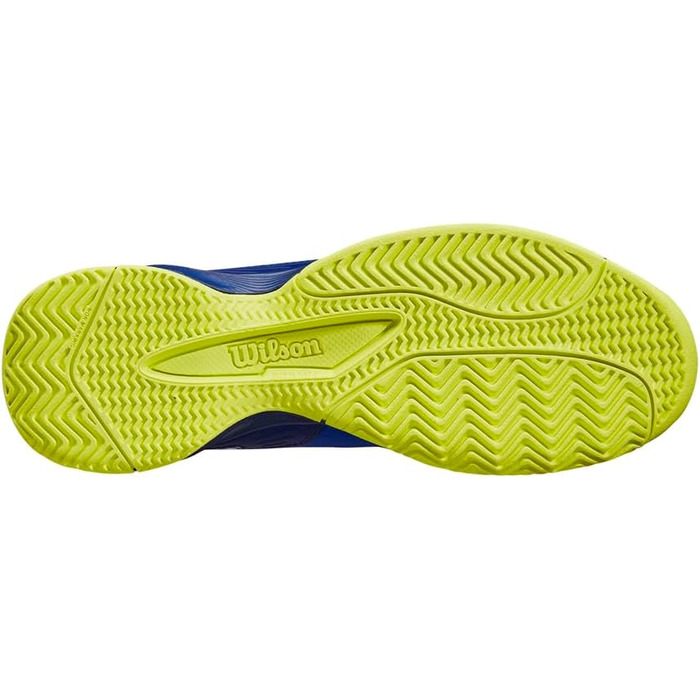 Тенісне взуття Wilson Rush Pro для дітей (35 1/3 EU), блакитний колір, дизайн Bluing Blue Print Safety Yellow