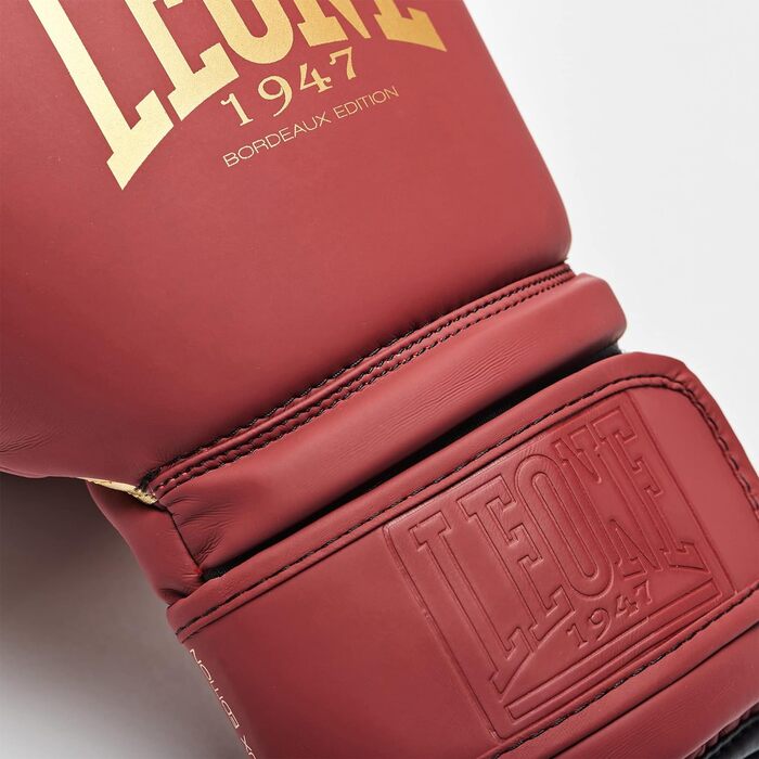 Боксерські рукавички LEONE 1947 Bordeaux Edition, 12 унцій, для дорослих, бордові