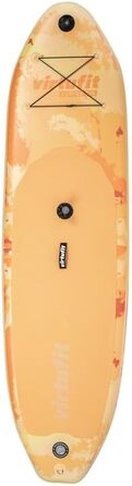 Надувна SUP-дошка Virtufit Surfer 305 з вітрилом, помаранчево-бірюзово-бежевого кольору, комплект аксесуарів
