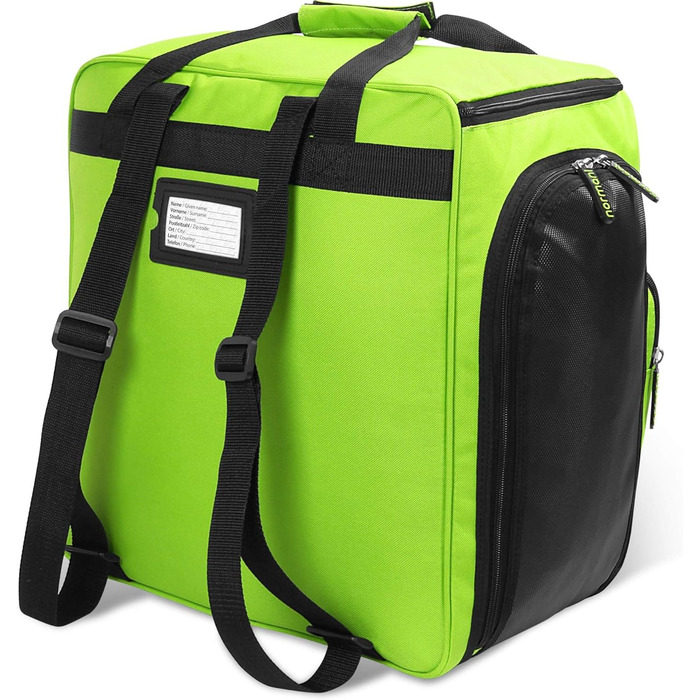 Сумка для лижних черевиків normani з окремим відділенням для шолома та функцією рюкзака Alpine DEPO (Lime, 53 літри)