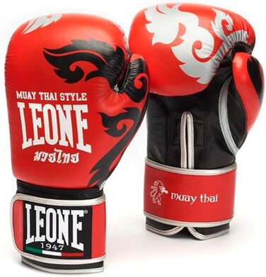 Боксерські рукавички LEONE 1947 Muay Thai 10 унцій, чорні