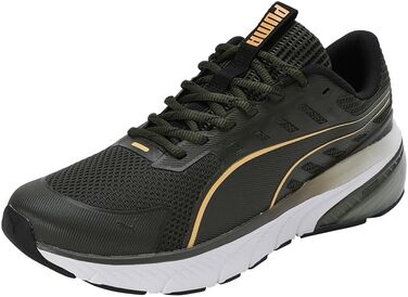 Кросівки PUMA Zellenblendung для вулиці та бігу, 46 EU, Dark Olive/Sun Stream/Puma Black