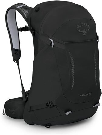 Рюкзак Osprey Hikelite 28 л чорний (M-L) для туризму