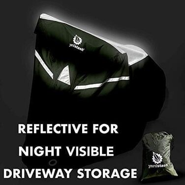 Чохол для велосипеда: міцний, стійкий до погодних умов захист для велосипедів та триколісних велосипедів, з UV-захистом та водонепроникними швами, включає сумку для перенесення (L-зелений)