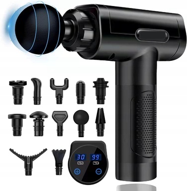 Перкусійний масажний пістолет Massage Gun Pro — масажер для спини, стоп та всього тіла