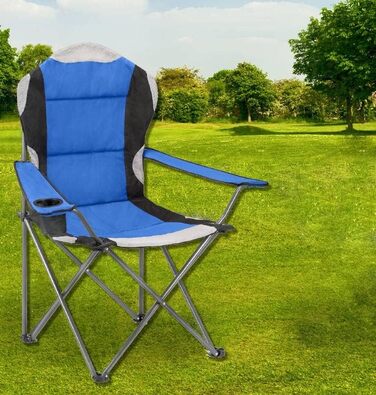 Крісла для кемпінгу Hyfive, розкладні, з підлокітниками, сині