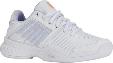 Кросівки для тенісу K-Swiss Court Express Carpet - унісекс, білі, персикові, розмір 33.5 EU